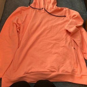 Fabletics Court Side Hoody Hoodie Jacket Coat SALMON  Stretch Athleta $79 XL